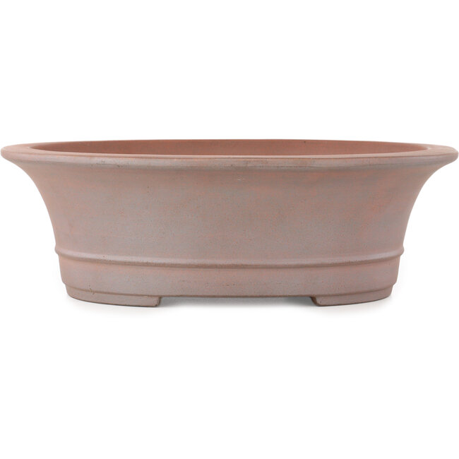 Pot à bonsaï ovale non émaillé de Reiho - 320 x 273 x 100 mm