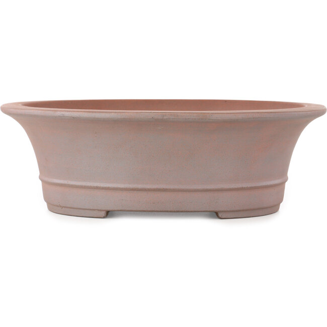 Pot à bonsaï ovale non émaillé de Reiho - 320 x 273 x 100 mm
