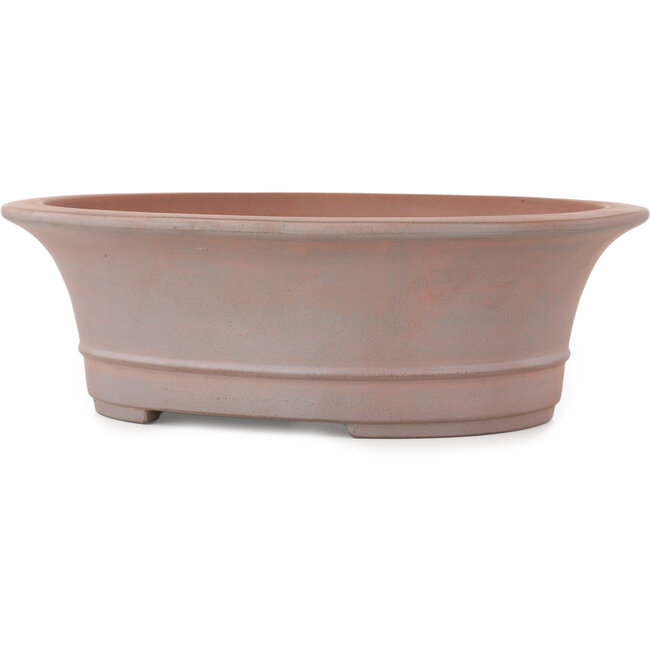 Pot à bonsaï ovale non émaillé de Reiho - 320 x 273 x 100 mm