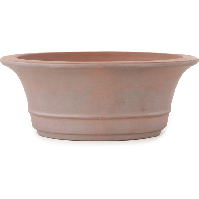 Maceta para bonsái ovalada sin esmaltar de Reiho - 320 x 273 x 100 mm