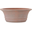Pot à bonsaï ovale non émaillé de Reiho - 320 x 273 x 100 mm