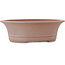 Pot à bonsaï ovale non émaillé de Reiho - 320 x 273 x 100 mm