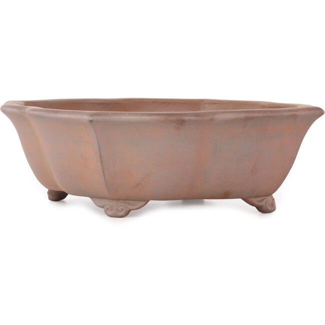 Lotus unglazed bonsai pot by Seizan - 315 x 275 x 93 mm