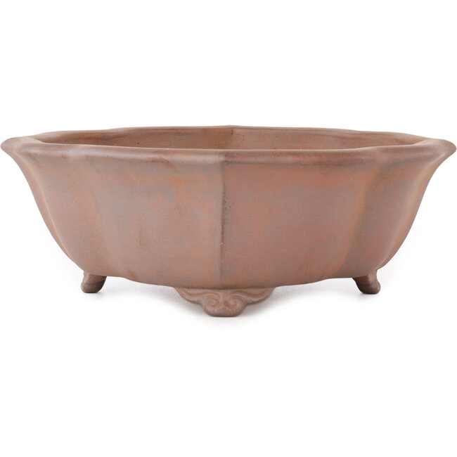 Lotus unglazed bonsai pot by Seizan - 315 x 275 x 93 mm