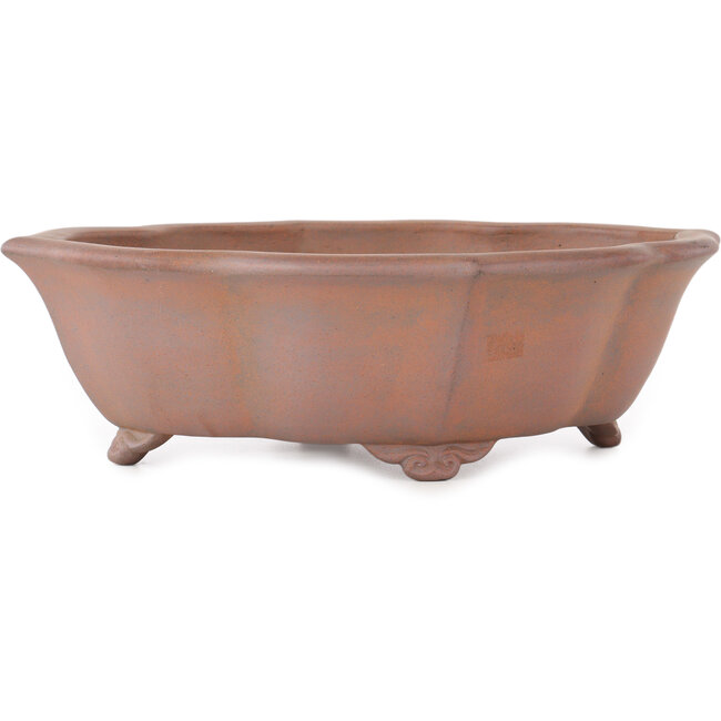Lotus unglazed bonsai pot by Seizan - 315 x 275 x 93 mm