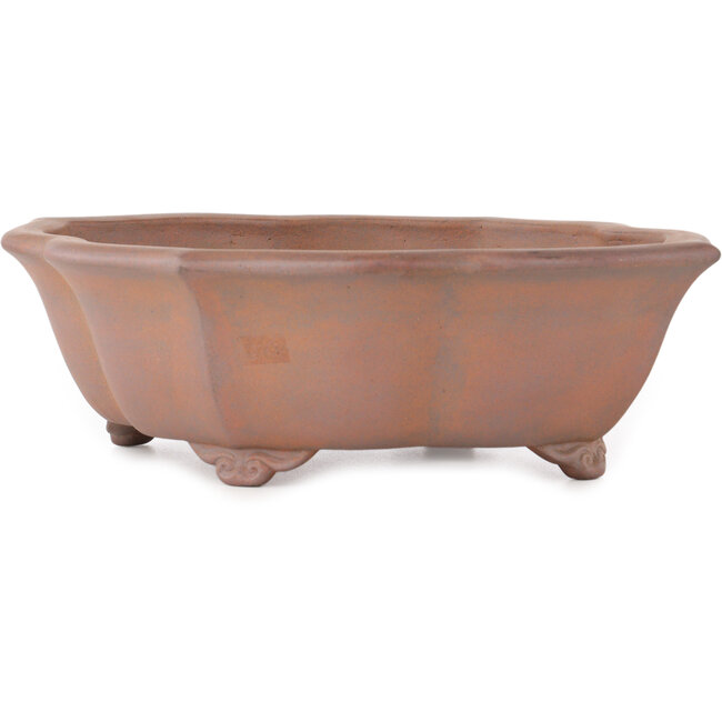 Lotus unglazed bonsai pot by Seizan - 315 x 275 x 93 mm