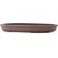 Vaso bonsai ovale non smaltato di Yamaaki - 420 x 310 x 45 mm