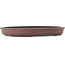 Pot à bonsaï ovale non émaillé de Yamaaki - 420 x 310 x 45 mm