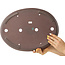 Pot à bonsaï ovale non émaillé de Yamaaki - 420 x 310 x 45 mm