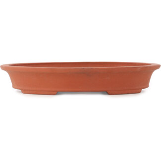 373 mm oval unglazed pot from Japan