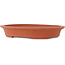 Pot à bonsaï ovale non émaillé - 373 x 288 x 60 mm