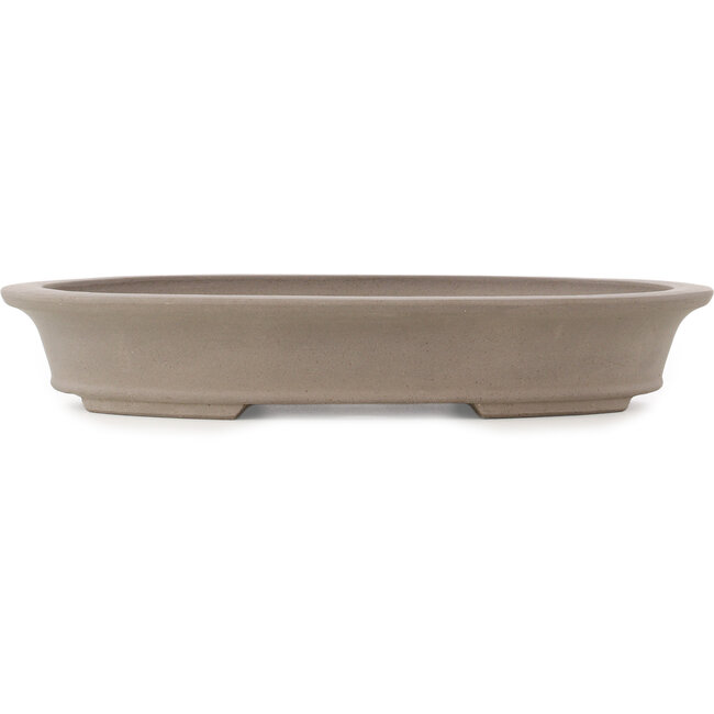 Pot à bonsaï ovale non émaillé - 385 x 295 x 65 mm