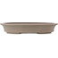 Oval unglazed bonsai pot - 385 x 295 x 65 mm