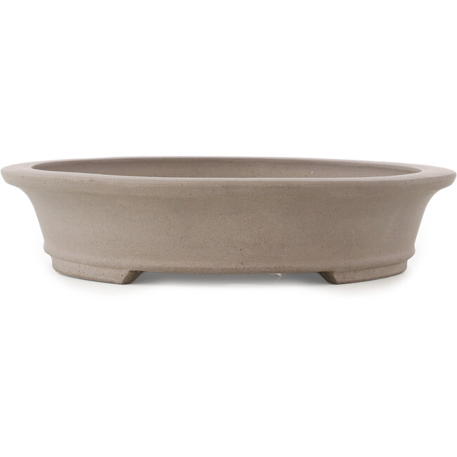 Ovale ongeglazuurde bonsai pot - 385 x 295 x 65 mm