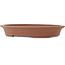 Pot à bonsaï ovale non émaillé - 380 x 295 x 63 mm