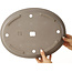 Pot à bonsaï ovale non émaillé - 385 x 295 x 65 mm