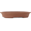 Pot à bonsaï ovale non émaillé - 380 x 295 x 63 mm