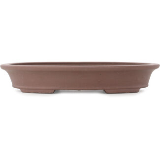 380 mm oval unglazed pot from Japan