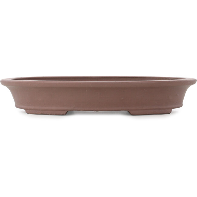 Pot à bonsaï ovale non émaillé - 380 x 290 x 60 mm