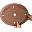 Pot à bonsaï ovale non émaillé - 380 x 295 x 63 mm