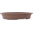 Pot à bonsaï ovale non émaillé - 380 x 290 x 60 mm
