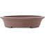 Pot à bonsaï ovale non émaillé - 380 x 290 x 60 mm