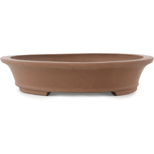 Pot à bonsaï ovale non émaillé - 380 x 290 x 60 mm