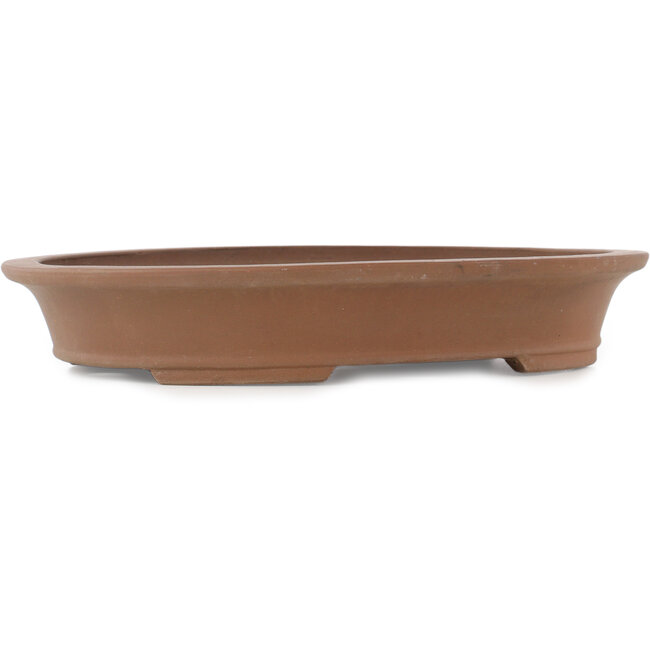 Pot à bonsaï ovale non émaillé - 380 x 290 x 60 mm