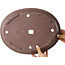 Pot à bonsaï ovale non émaillé - 380 x 290 x 60 mm