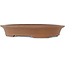 Ovaler unglasierter Bonsai-Topf - 380 x 290 x 60 mm