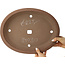 Pot à bonsaï ovale non émaillé - 380 x 290 x 60 mm