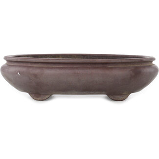 340 mm oval unglazed pot from Japan