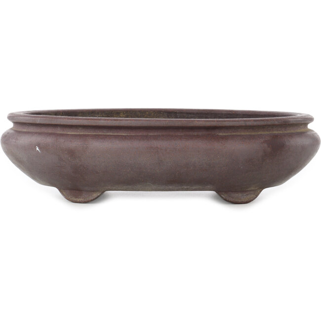Pot à bonsaï ovale non émaillé - 340 x 270 x 90 mm