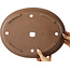 Pot à bonsaï ovale non émaillé - 380 x 290 x 60 mm