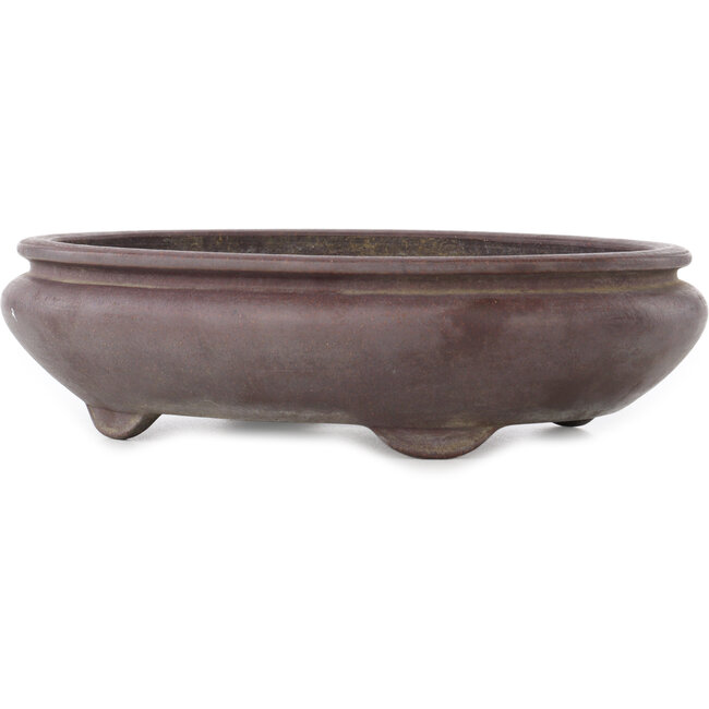 Pot à bonsaï ovale non émaillé - 340 x 270 x 90 mm