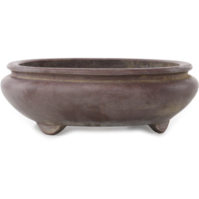 Pot à bonsaï ovale non émaillé - 340 x 270 x 90 mm