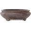 Pot à bonsaï ovale non émaillé - 340 x 270 x 90 mm
