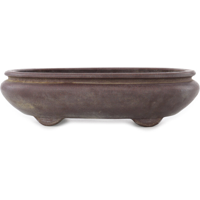 Pot à bonsaï ovale non émaillé - 340 x 270 x 90 mm