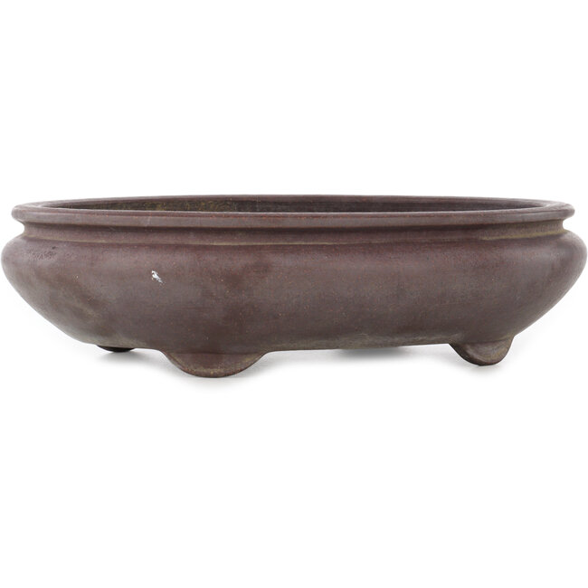 Pot à bonsaï ovale non émaillé - 340 x 270 x 90 mm