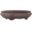 Pot à bonsaï ovale non émaillé - 340 x 270 x 90 mm