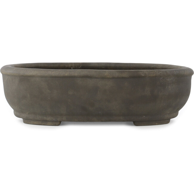 Ovaler unglasierter Bonsai-Topf von Keizan - 373 x 285 x 105 mm