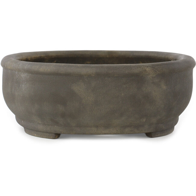 Pot à bonsaï ovale non émaillé de Keizan - 373 x 285 x 105 mm
