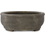 Ovaler unglasierter Bonsai-Topf von Keizan - 373 x 285 x 105 mm