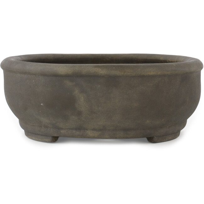 Pot à bonsaï ovale non émaillé de Keizan - 373 x 285 x 105 mm