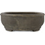 Ovaler unglasierter Bonsai-Topf von Keizan - 373 x 285 x 105 mm