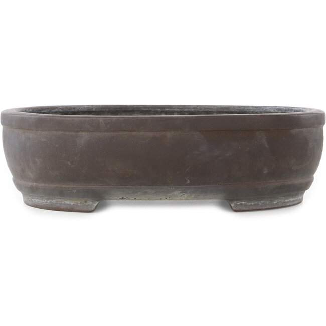 Pot à bonsaï ovale non émaillé de Keizan - 392 x 305 x 110 mm
