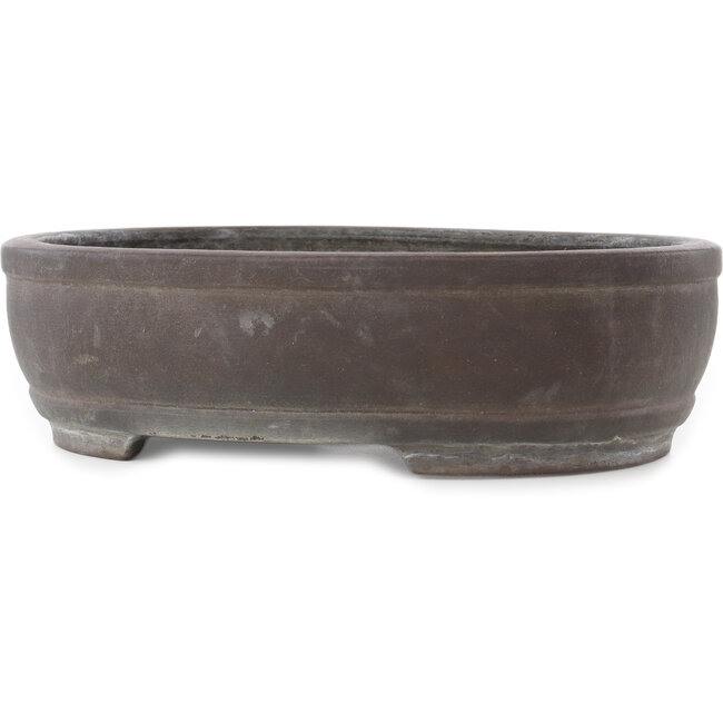 Vaso bonsai ovale non smaltato di Keizan - 392 x 305 x 110 mm