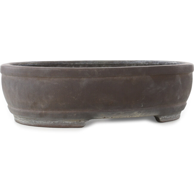 Ovaler unglasierter Bonsai-Topf von Keizan - 392 x 305 x 110 mm