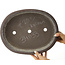 Pot à bonsaï ovale non émaillé de Keizan - 392 x 305 x 110 mm