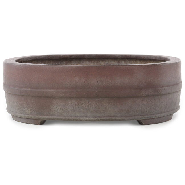 Vaso bonsai ovale non smaltato di Yamaaki - 340 x 278 x 85 mm